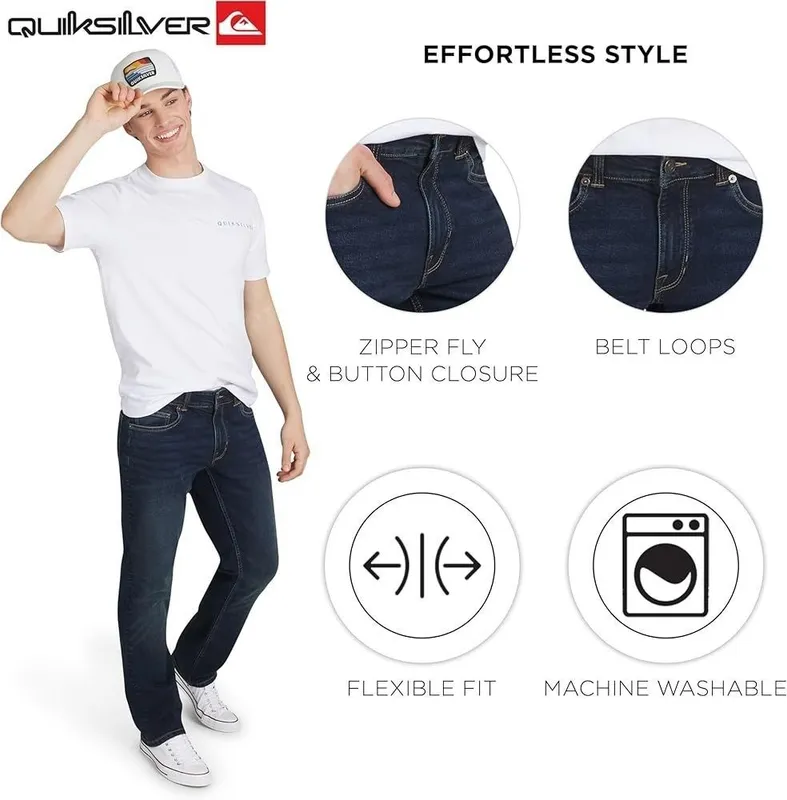 Джинсы Quicksilver slim fit. 34\32. 4 Джинсы Quicksilver slim fit. 34\32. 4