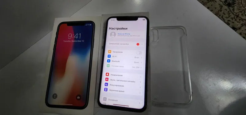 iphone X LL/A 256GB Karobka Dk aybi Face 7