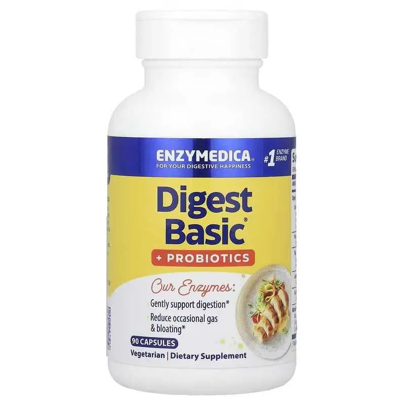 Enzymedica Digest Basic + Probiotics добавка для пищеварения с пробиот — фото 2