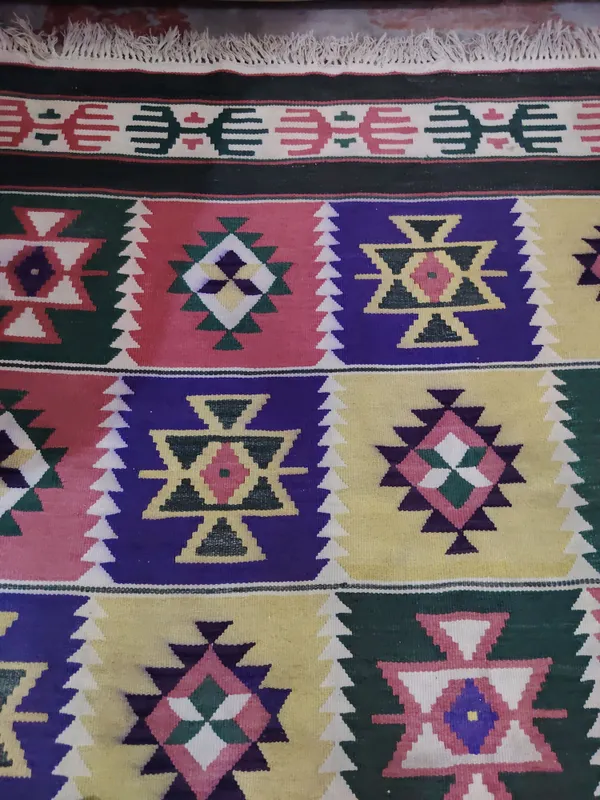 ковёр плетёный. ручная работа. ковру более 50 лет
