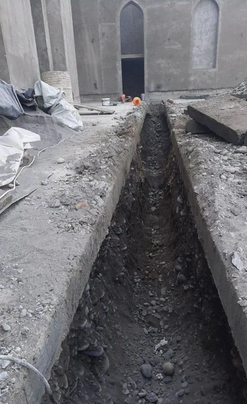 Траншея штроб бетон кесамиз железармобетон бузамиз