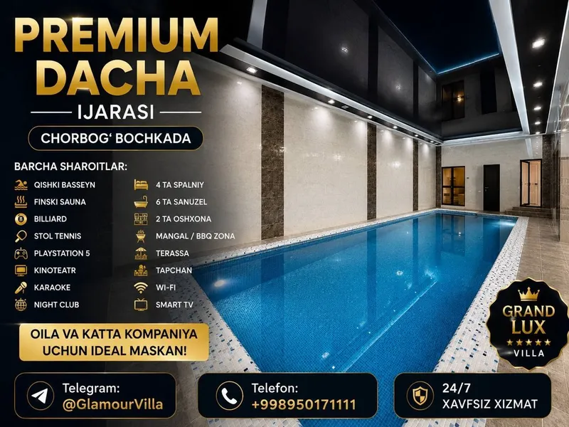 Grand Lux Dacha Chorbog‘da