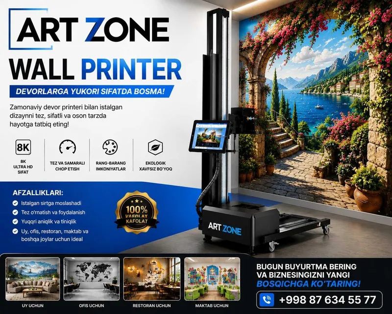 Devorlar uchun rasm chizish (wall printer)