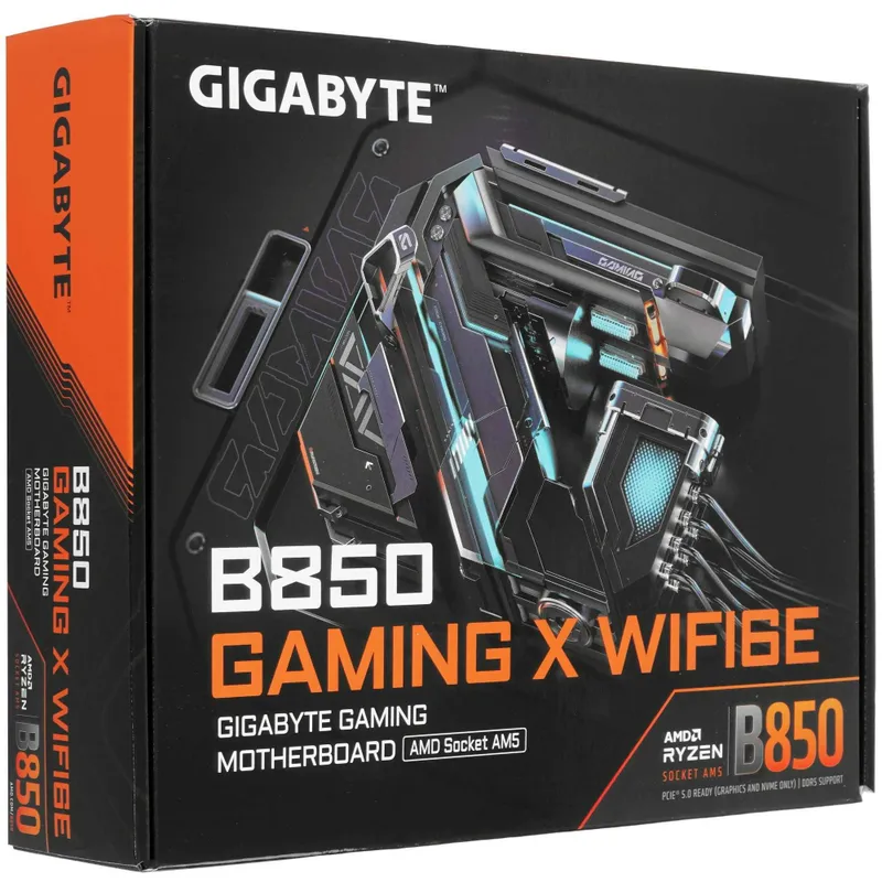 - Материнская плата MB Gigabyte AMD AM5 B850 GAMING X WIFI6E DDR5 3 - Материнская плата MB Gigabyte AMD AM5 B850 GAMING X WIFI6E DDR5 3
