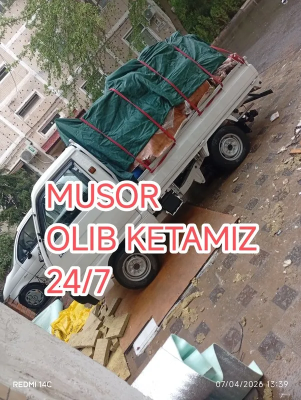 Мусир вывоз Musor musir olib ketish musir tashish 24/7 — фото 1