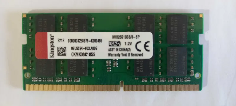 DDR4 8ГБ 2666МГц So-DIMM Kingston (Для ноутбуков)