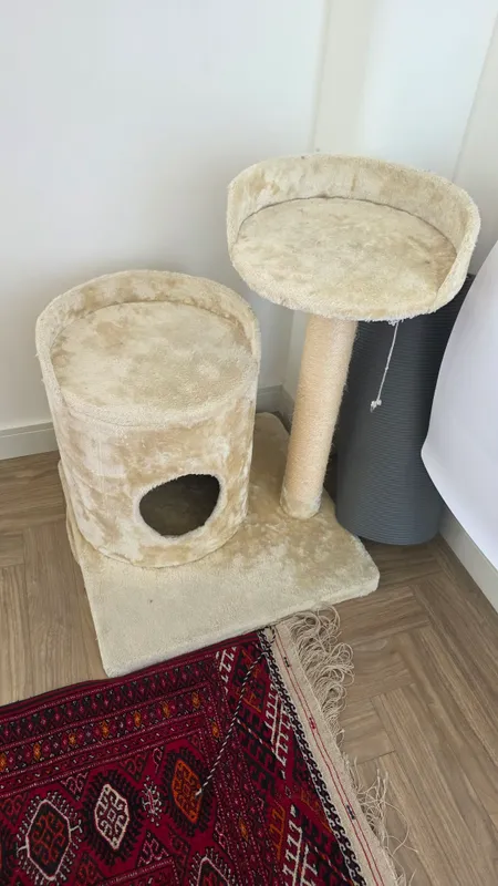 домик, лежанка и когтеточка для кошек
