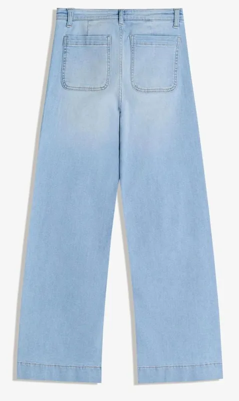 Джинсы голубые BERSHKA 3