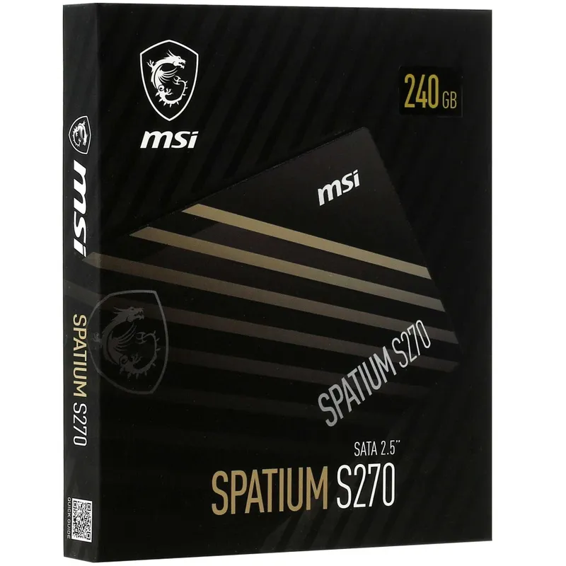 - Твердотельный накопитель SSD 240GB MSI SPATIUM S270 2.5" SATA III 3