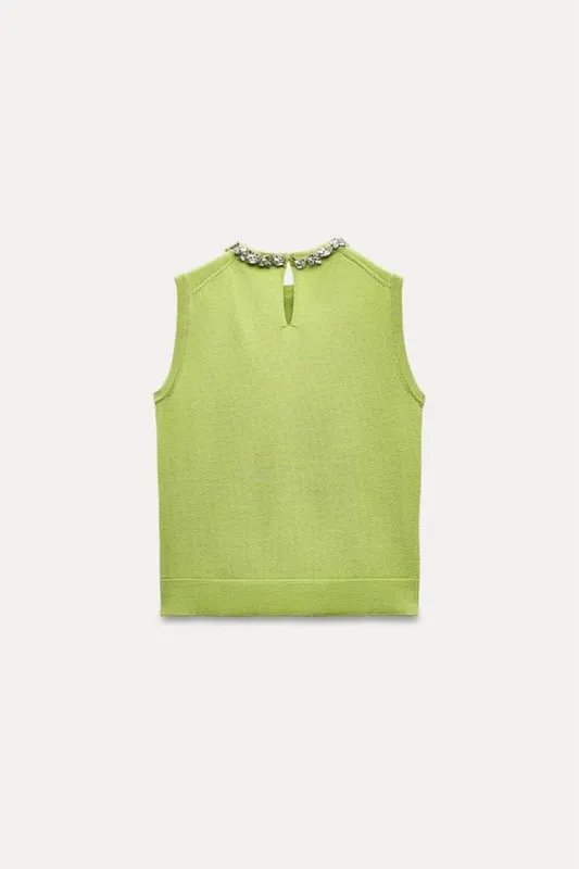 Стильная блуза с камнями, zara, оригинал — фото 1