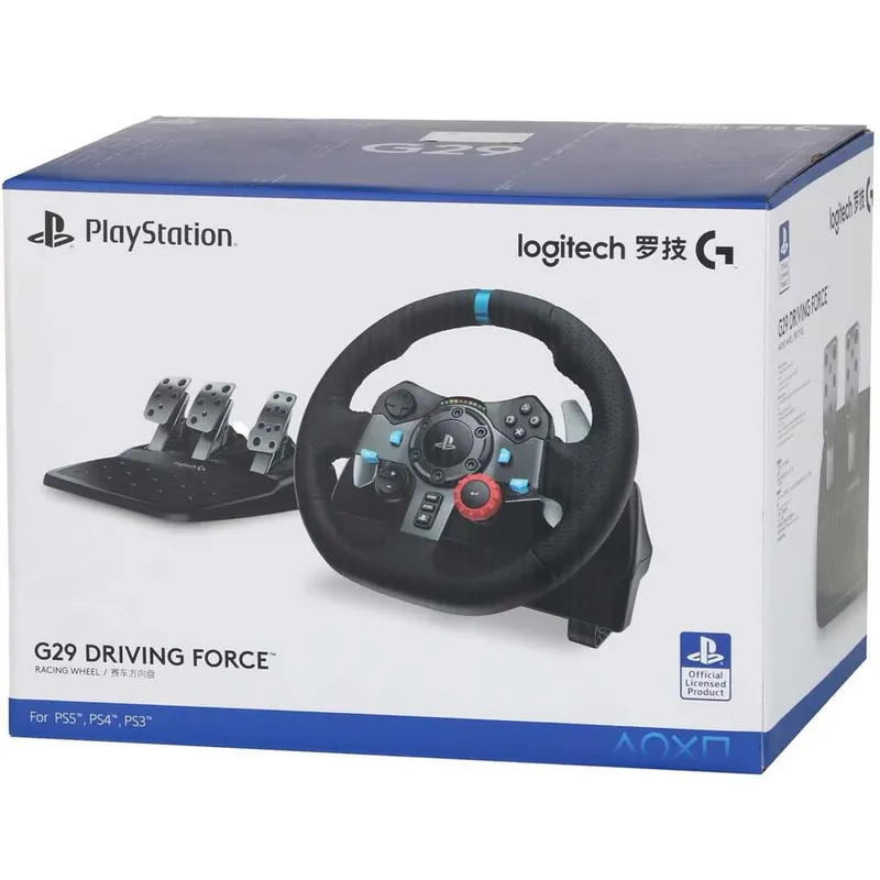 Logitech G29 игровой руль с педалями для реалистичных гонок. — фото 3