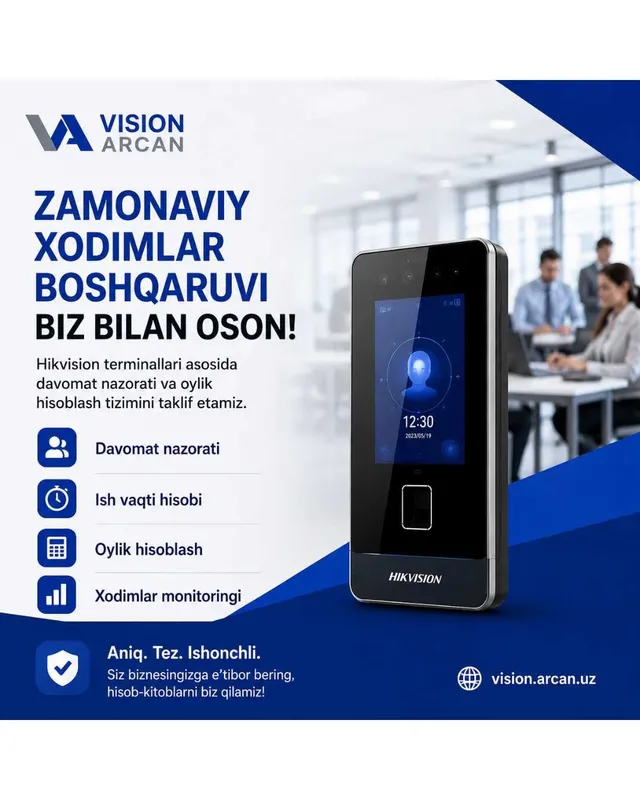 Face ID - Davomat va HR uchun maxsus tizim