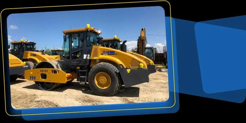 XCMG XS163 — 16-тонный гидравлический одновальцовый грунтовый каток — фото 3