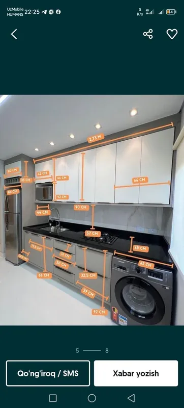 Oshxona mebel 100 % MDF dan kuhniya kuxniya kuxniy кухня ошхона мебел — фото 2