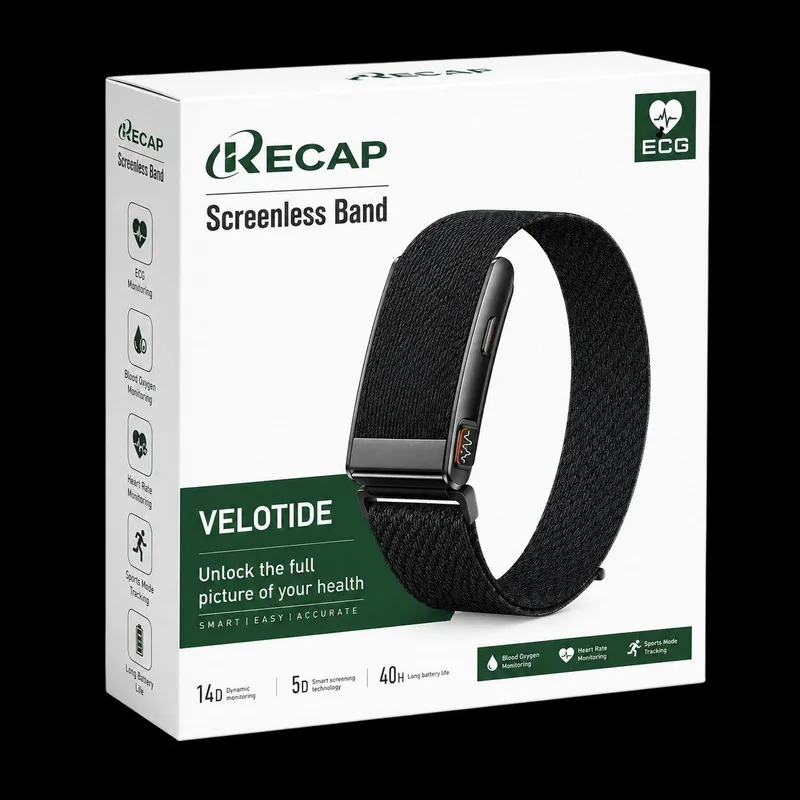 Контроль здоровья RECAP VELOTIDE фитнес-браслет 3 Контроль здоровья RECAP VELOTIDE фитнес-браслет 3
