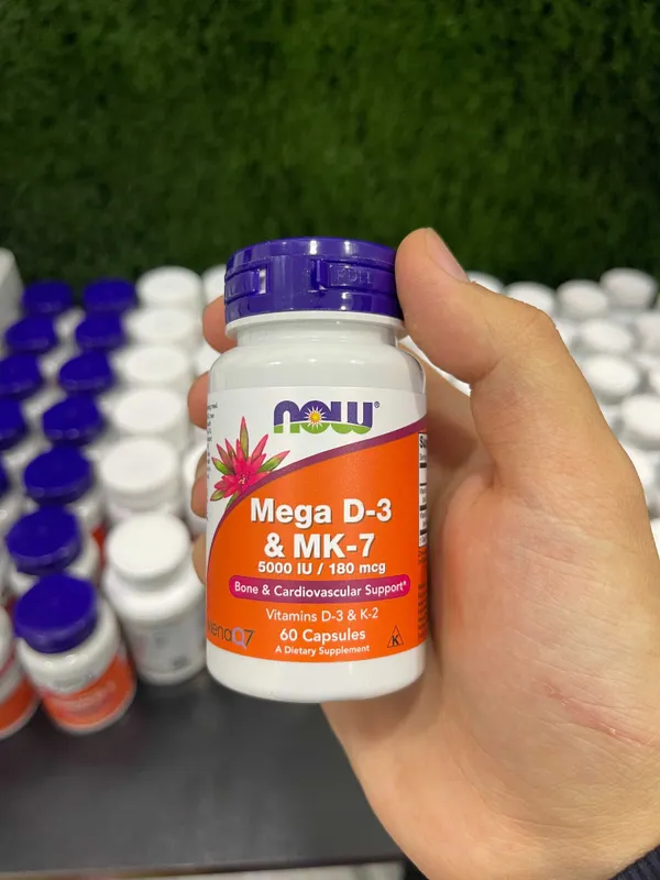 Now Vitamin D3 K2 60 Capsules Now Vitamin D3 K2 60 Capsules