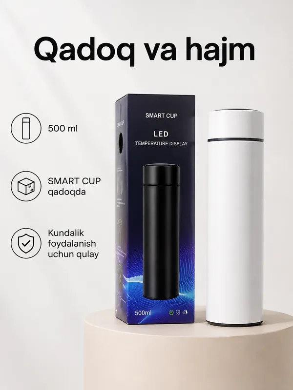 Смарт-термос с LED-дисплеем, 500 мл 5