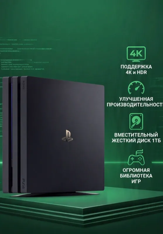 PlayStation 4 pro Sony с 2 джойстиками