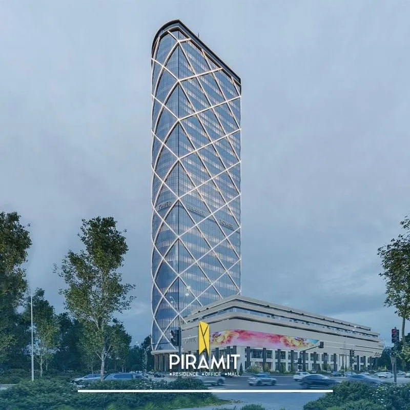 2-комнатная квартира, ЖК Piramit Tower, Яккасарайский район, 60 м², панорамный вид