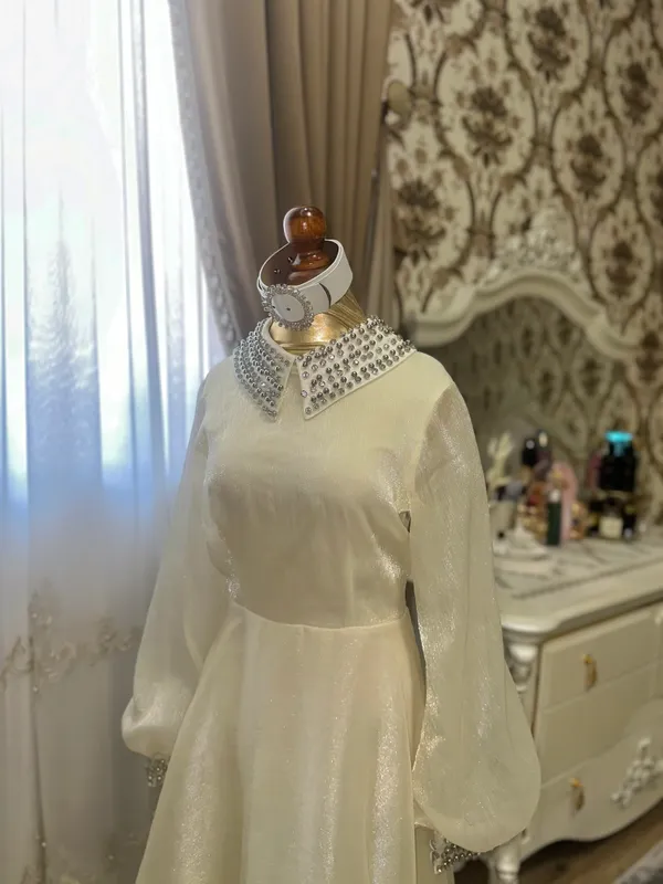 Вечернее платье из органзы400тысяч сум/не надела — фото 1