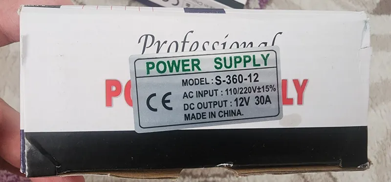 Блок питания 12в 30а Professional POWER SUPPLY — фото 4