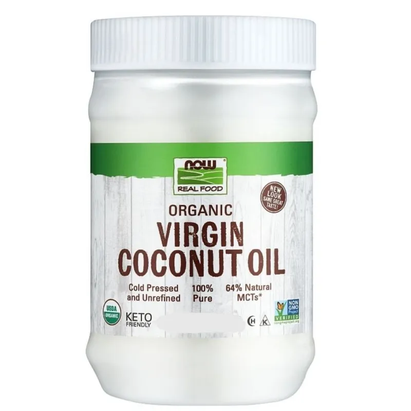 Натуральное кокосовое масло 1.6л Now Foods Organic Virgin Coconut Oil