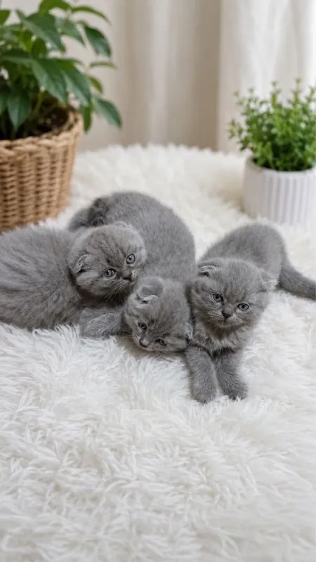 Scottish Fold zotli mushuk bolalari