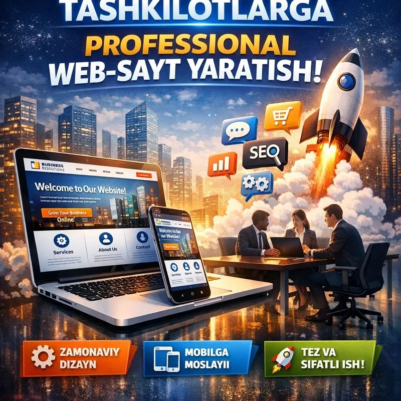 Tashkilotlar uchun veb-sayt