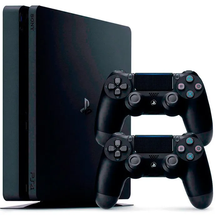 Продам Sony PS4 Slim 500GB с прошивкой (2 оригинал геймпада)