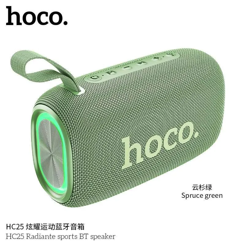 Hoco HC25 Radiante портативная колонка с мощным басом LED-подсветкой — фото 2