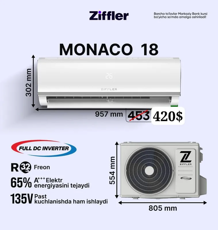 Кондиционер Ziffler Air-Conditioner — фото 3