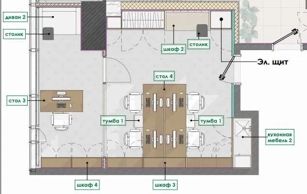 Аренда Евро офис ЖК Nest One 35м2 6