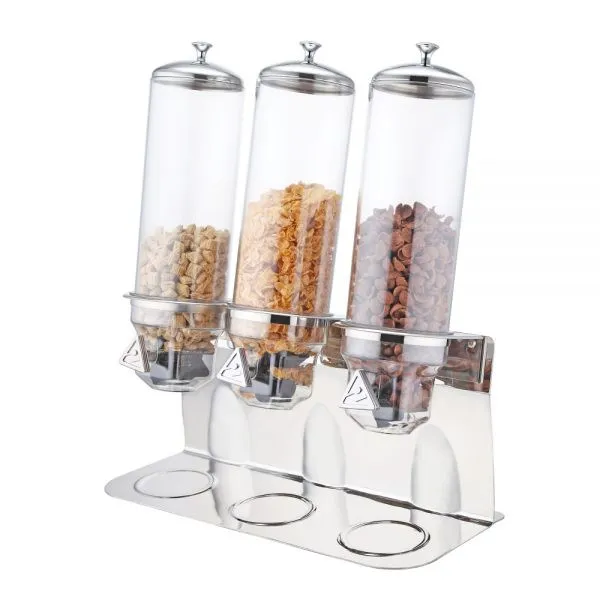 Sochiluvchan mahsulotlar uchun 3 qatorli dispenser 1 Sochiluvchan mahsulotlar uchun 3 qatorli dispenser 1