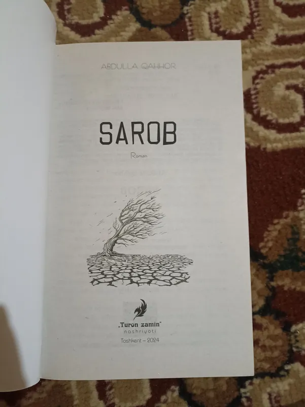 Роман «Sarob» Абдулла Каххор 2 Роман «Sarob» Абдулла Каххор 2