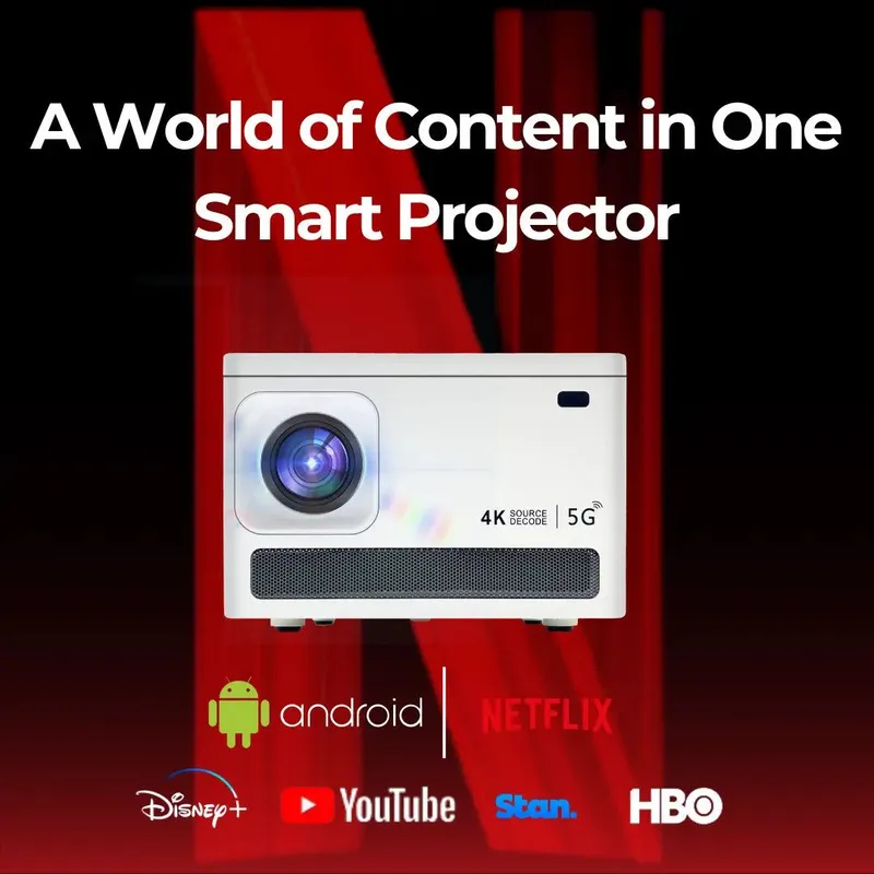 Smart Projektor 4K  + 5G Wi-Fi / Uy kinoteatri