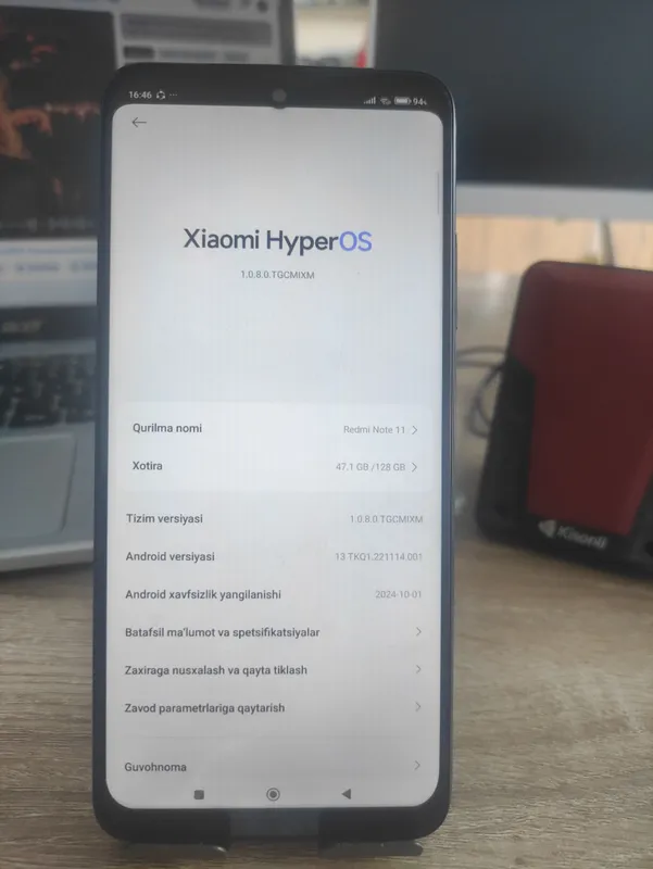 redmi not 11  128GB XOTIRA GARAND 5 OY 2