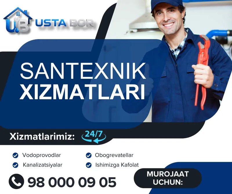 Santexnika xizmatlari | TEZKOR VA ISHONCHLI