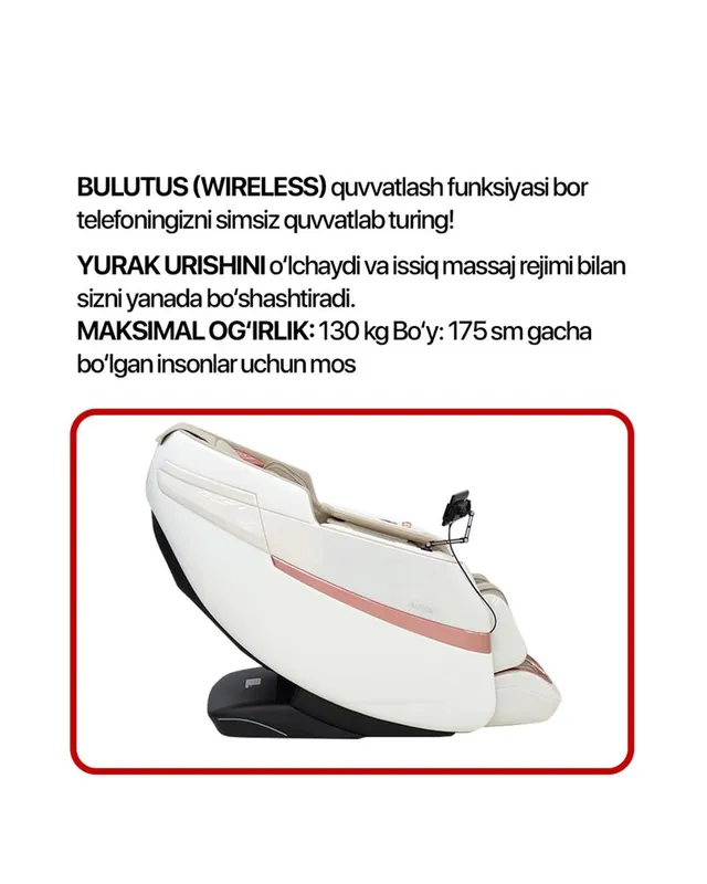 Birinchi qo’l kreslo massajyor! 4 Birinchi qo’l kreslo massajyor! 4