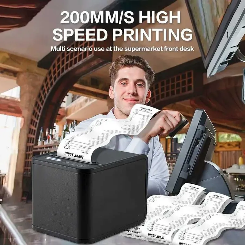 Оптом - Принтер чеков Xprinter XP-80T USB Printer термопринтер 80мм — фото 2