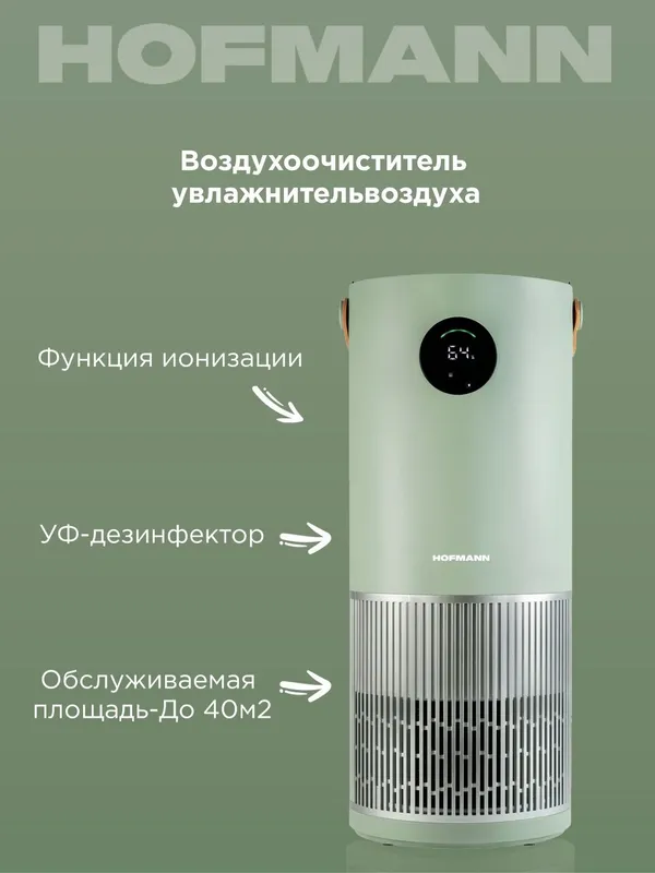 Очиститель и Увлажнитель воздуха Hofmann 2 в 1 2025 New — фото 4