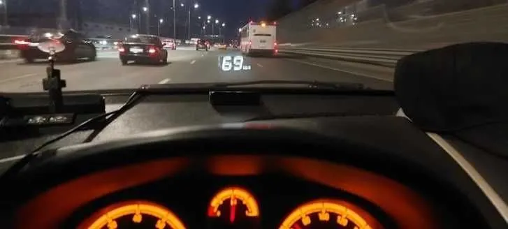 Проектор скорости на лобовом стекле Спидометр Лобовое стекл GPS USB 7