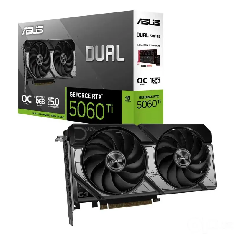Видеокарта ASUS GeForce RTX 5060 Ti-16gb DUAL OC Видеокарта ASUS GeForce RTX 5060 Ti-16gb DUAL OC