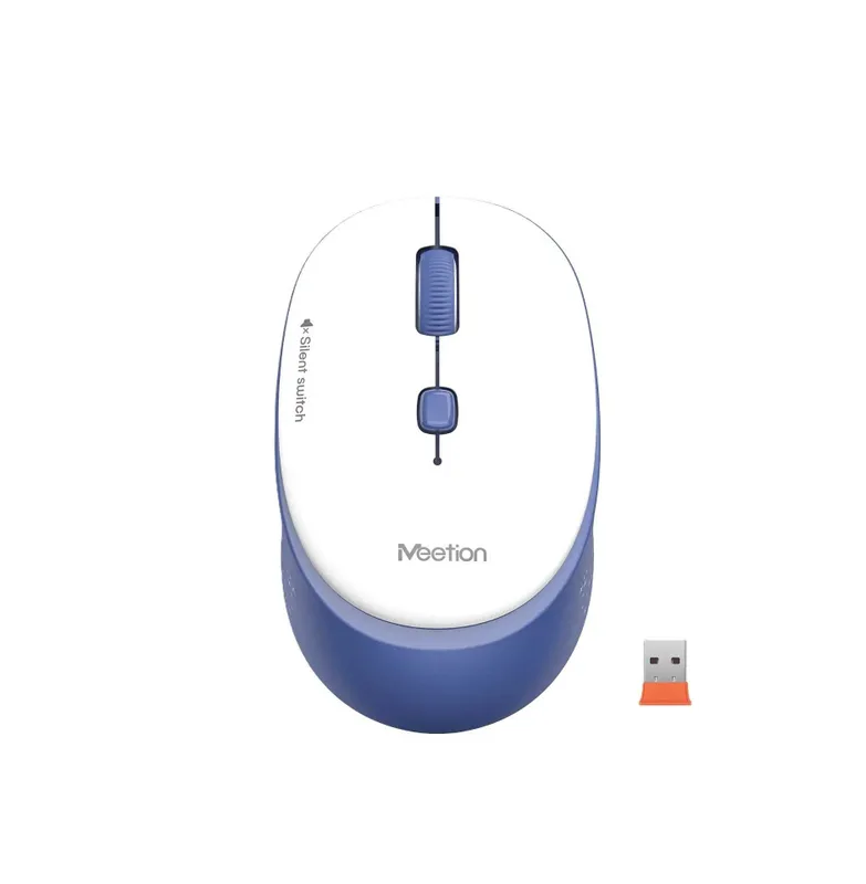 ! Мышь Meetion R571 White+Blue беспроводная