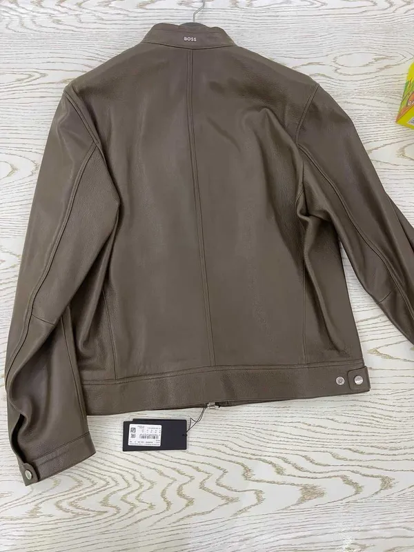Куртка BOSS «Monty» из натуральной овечьей кожи, 52 regular fit коричн 2