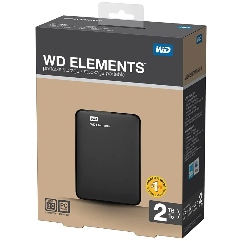 Внешний жёсткий диск WD Elements 2Tb HDD 2шт