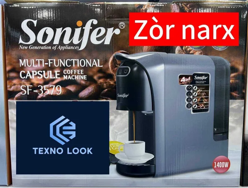 Kofe qaynatgich Sonifer SF-3579. 1 litr, 750 vt. Dastavka bor!!!
