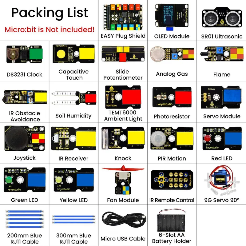 EASY Plug Ultimate Starter Kit for BBC:Microbit KS4023 — фото 3