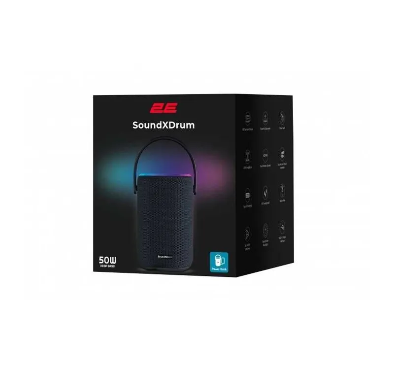 } Колонка 2E SoundXDrum TWS Black — фото 1