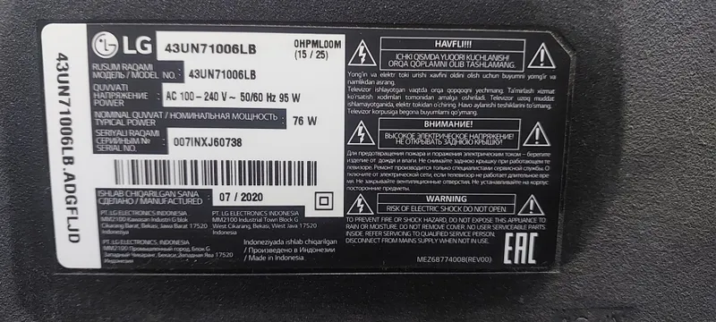 Lg televizor43 UN71006LB 2 Lg televizor43 UN71006LB 2