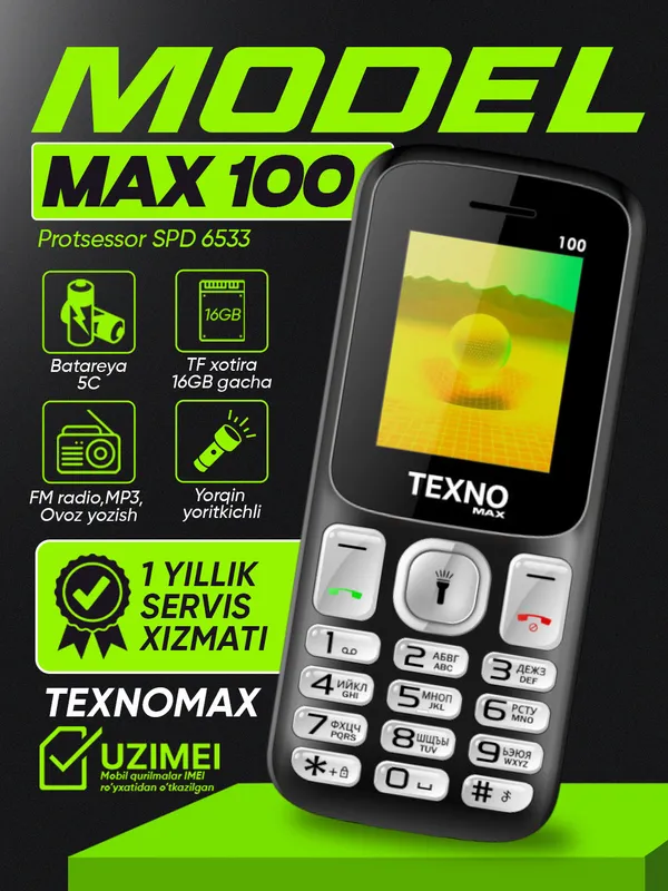 Texno Max 100 (Garantiya 1 yil) 1